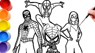 🔴🔴 Drawings of marvels SPIDERMAN Across The Spiderverse  Miles morales [upl. by Launcelot]