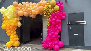 How to Make a Stunning 3m x 2m Balloon Arch [upl. by Enomes169]