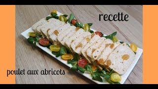 Terrine de poulet aux abricots  recette Bea Ba facile [upl. by Gaivn271]