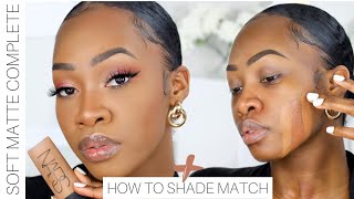 OKAYYY NARS Soft Matte Foundation Review  Wear Test  How to Shade Match Foundation  Maya Galore [upl. by Ludwog]