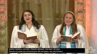 Cantor Mira Davis And Cantorial Intern Sydney Michaeli  Hashkivenu [upl. by Pomona]