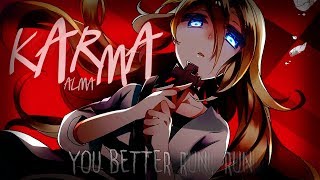 Nightcore ↬ Karma lyrics [upl. by Luckett]