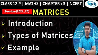 Class12thMathematicsMatrixTypeOfMatrixWithExample 📚👍 [upl. by Nilyad]