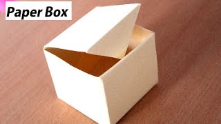 DIY  How To Make Paper Box That Opens And Closes  Paper Gift Box Origami [upl. by Porte677]