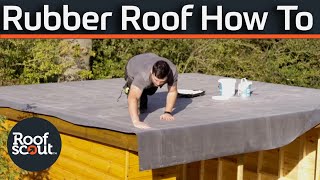 How to install a rubber roof  Is it difficult [upl. by Mairb]