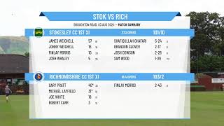 Stokesley CC 1st XI v Richmondshire CC 1st XI [upl. by Kado]