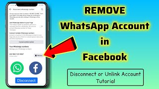 Paano tanggalin ang Whatsapp Account na naka connect sa Facebook [upl. by Eimor]