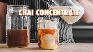 Homemade Masala Chai Concentrate Spiced Milk Tea [upl. by Llerot]