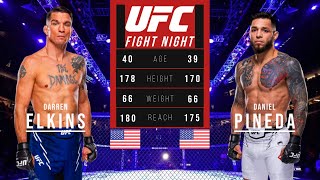 DARREN ELKINS vs DANIEL PINEDA FULL FIGHT [upl. by Tamera]