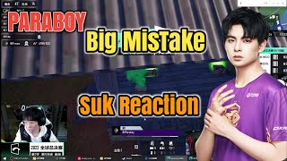 Suk Reaction on Paraboy Nade himself 😳  PMGC 2022 [upl. by Joete859]