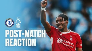 POSTMATCH REACTION ANTHONY ELANGA  CHELSEA V NOTTINGHAM FOREST [upl. by Aig993]