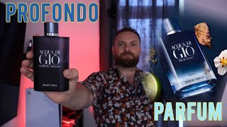 NEW Acqua di Gio Profondo PARFUM 2024 VS Eau de Parfum Review [upl. by Linnet]