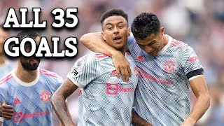 Jesse Lingard All 35 Goals For Manchester United 2015  2021 [upl. by Gnilrac]