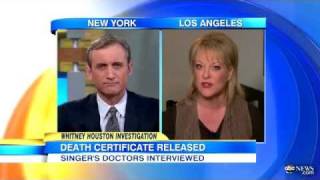 Nancy Grace Defends Whitney Houston Death Remarks in GMA Interview [upl. by Anovad]