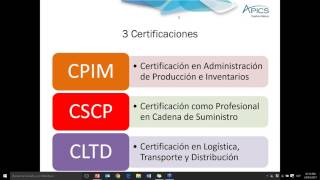 Certificaciones APICS [upl. by Malinda]