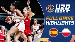 QuarterFinals Spain 🇪🇸 vs Poland 🇵🇱  Highlights  FIBA U20 Womens EuroBasket 2024 [upl. by Nyrret]