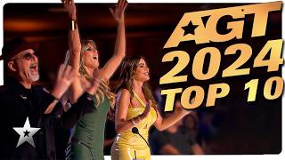 Americas Got Talent 2024 Top 10 BEST Auditions [upl. by Gustaf]