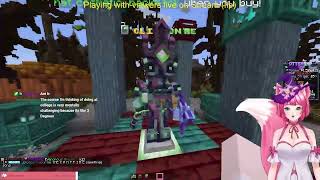 LIVE ON MY NEW SMP SERVER  MINECRAFT SURVIVAL 30 BedrockJava Server IP [upl. by Rubens309]