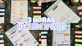 ✨3 horas haciendo apuntes bonitos✨  títulos  ideas de apuntes  materiales [upl. by Arytahs]