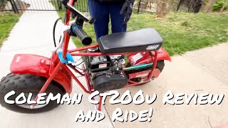 Coleman Ct200U Minibike Review [upl. by Eeliak]