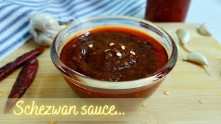 Homemade Schezwan Sauce  Schezwan Chutney  Szechuan sauce  Recipe [upl. by Debbi]