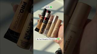 Top 5 Drugstore Concealers 😍✅ drugstoremakeup concealer concealers shortsfeed trendingshorts [upl. by Loredo]