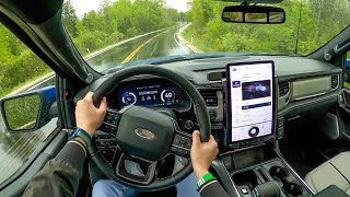 2022 Ford F150 Lightning Platinum  POV First Drive Binaural Audio [upl. by Ximena61]