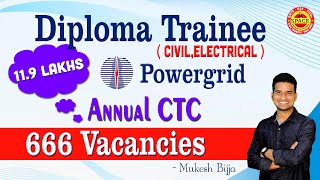 Diploma Trainee Electrical ampCivil POWERGRID  SPACE Engg Academy  Mukesh Bijja  9848485698 [upl. by Caves430]