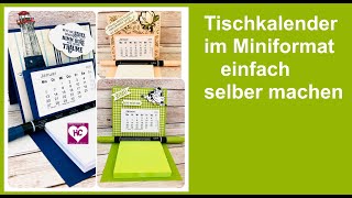 MiniTischkalender basteln [upl. by Akener817]