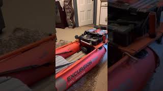 Intex Excursion Pro K1 kayak inflatable watersnake fishing [upl. by Hanahsuar732]