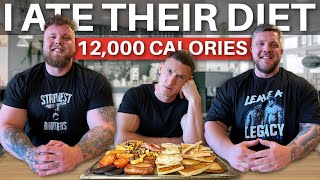 I swapped diets with the WORLDS STRONGEST MAN  Tom amp Luke Stoltman  12000 CALORIE STRONGMAN DIET [upl. by Talbert]