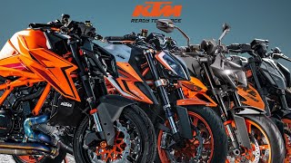 KTM Duke 125 200 250 390 790 890R 990 1290 1390 SUPER DUKE R Top Speed [upl. by Aihsela]