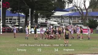 GDFNL Grand Final  Torquay Vs Anglesea  140924 [upl. by Dann]