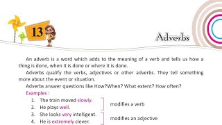 Ch 13 Adverbs English Grammar Class 5 [upl. by Malka]