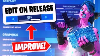 How To Quickly Improve In Fortnite With Edit On Release OFF [upl. by Marlette]