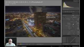 Lightroom 5  Édition HDR 02  Vue nocturne sur Québec [upl. by Wisnicki]