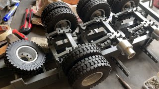 Made trailer axle for semi truck rc home made radio control trailer axle [upl. by Collyer]