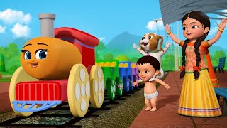 Gari Gari Rail Gari  Train song  Bengali Rhymes for Children  Infobells [upl. by Cordi]