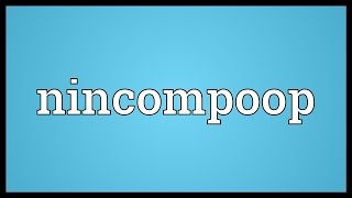 Nincompoop Meaning [upl. by Euell]