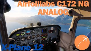 X Plane 12  Airfoillabs C172 NG ANALOG [upl. by Yenmor398]