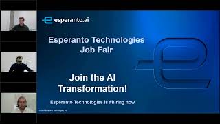 Esperanto Technologies Virtual Job Fair 2024 [upl. by Itraa896]