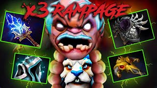 Pudge x3 Rampage Enemies Hooked Cooked and Booked 🔥📖  DOTA2 MASTER [upl. by Leonhard]