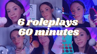 ASMR  6 Roleplays in 60 Minutes [upl. by Adianes222]