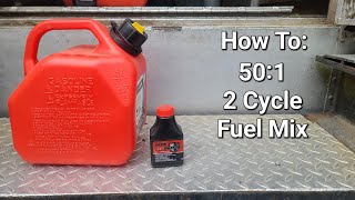 How To Make 501 Fuel Mix For Your 2 cycle Power Equipment smallenginerepair stihl husqvarna [upl. by Macey]