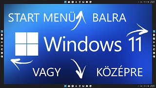 Windows 11 beállítások  tálca beállítása 1rész [upl. by Inatirb]