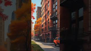 NYC IN THE FALL AI GENERATED 2024 nyc fall colors [upl. by Arraeis703]