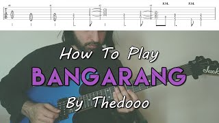 How To Play quotBangarangquot By Skrillex Thedooos Cover Arrangement Tutorial With TAB [upl. by Maddox]