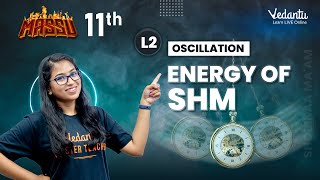 Oscillation Class 11  Energy of SHM  Numericals  Shobika Maam  Vedantu Master Tamil [upl. by Dohsar]