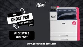 Xerox VersaLink® C8000W Driver Installation amp First Print with Ghost Pro SRA3 White Toner Printer [upl. by Aesoh472]