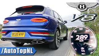 2021 Bentley Bentayga V8 0289KMH ACCELERATION TOP SPEED amp SOUND by AutoTopNL [upl. by Schechter]